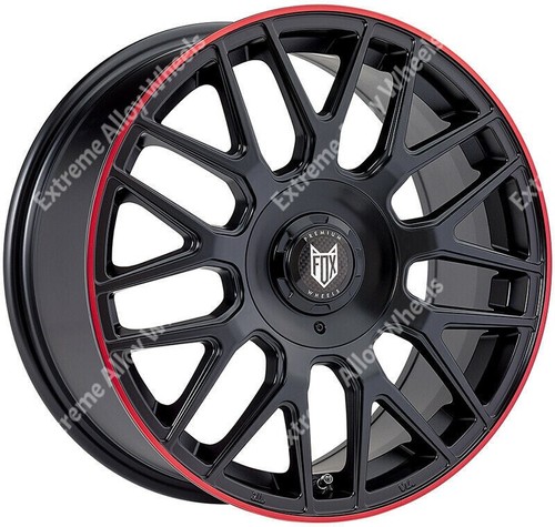 Black red vr3 alloy wheels - black,
