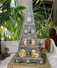 Vintage Folk Art Wood Pyramid