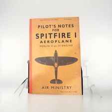 Pilot's Notes for Spitfire Aeroplane Merlin II or III Engine Air Ministry 
