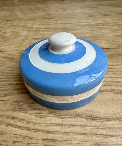 Green cornishware spare - tg, lid