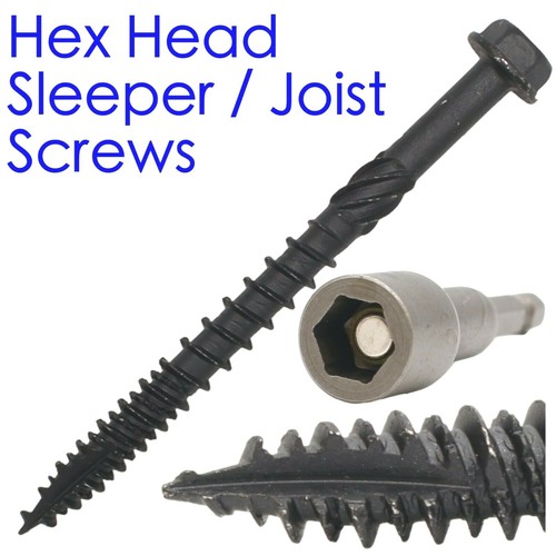 Hex head sleeper screws timber - screws,