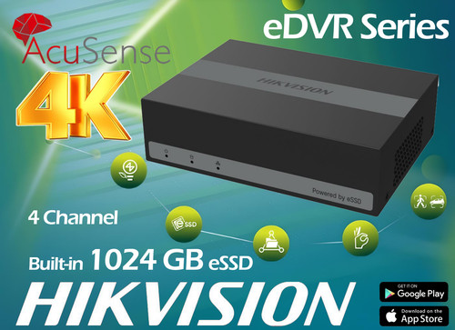 Hikvision dvr channel 8mp - 4k,