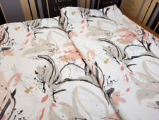 John Lewis MTM W386 x D220cm Villa Nova Artesia Wave Header Curtains RRP £1000