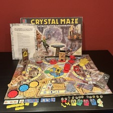 CRYSTAL MAZE BOARD GAME 1991 VINTAGE MB GAMES INCOMPLETE BASED ON TV SHOW 90%