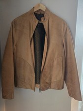 Mulberry Leather  Jacket In Beautiful Tan Leather