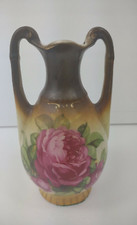 Antique Hand Painted Rose Urn