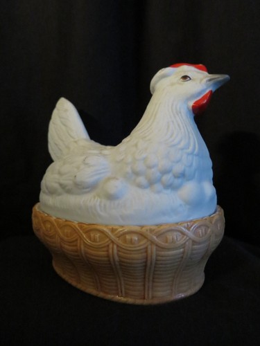 Antique bisque hen - antique,
