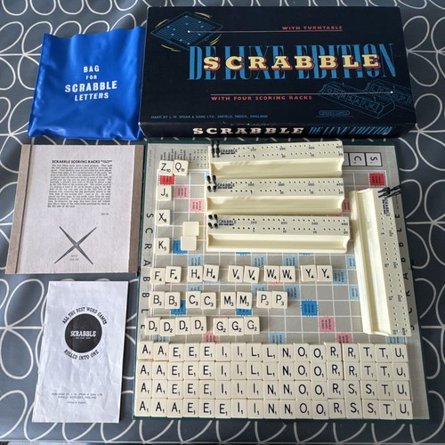 Vintage scrabble deluxe - scrabble,