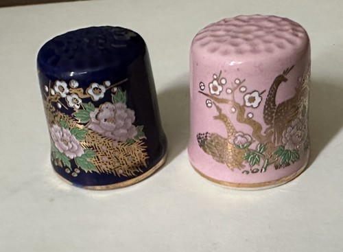 Vintage japanese thimbles - x,