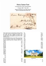 E-GB Free Front 1828 signed Henry Fane, MP Lyme Regis