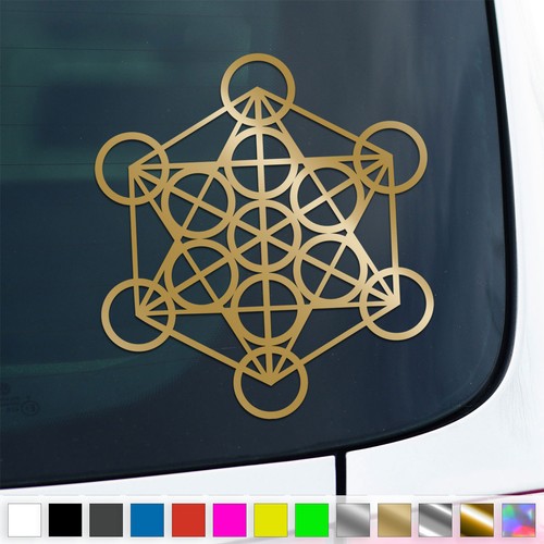 Metatrons cube sticker yoga - cube,
