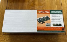 Earlygrow Heated Electric Shatter Resistant 3-Bay Windowsill Propagator new 