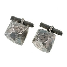 HERMES Cufflinks METAL A-157837