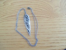 VINTAGE ARTS AND CRAFTS SILVER  PENDANT  AND CHAIN 5.5 GRMS