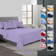 Luxury Flat Sheets Egyptian Cotton 200TC Hotel Quality Single Double King Super