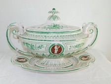 Fayence Soup Tureen With Plate