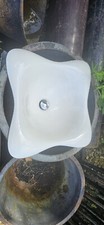 Vintage Kohler Small Cast Iron Enamelled Basin In Used Condition  Flower Shape 