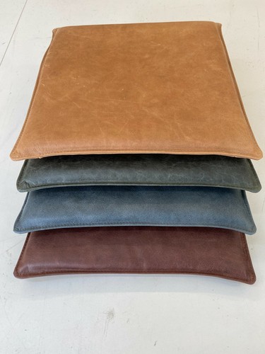 Leather cushion seat vintage - cushion,