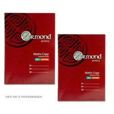 2 X Maths A4 Notebook Square Grid Pages School Exercise Book Homework Sum Copy 