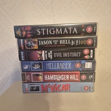 ×6 Vhs Horror Video Cassette