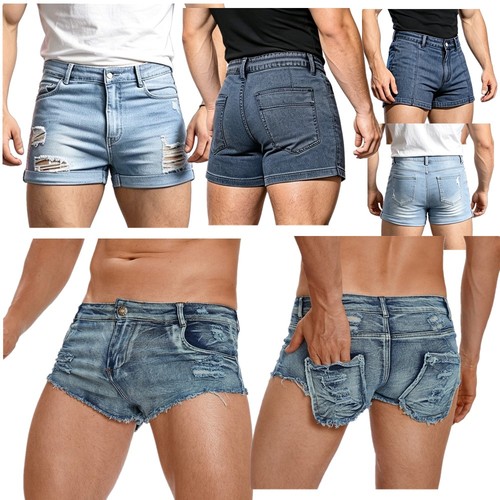 Mens distressed raw hem - raw,