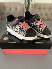 Heelys Atlanta 'POP' Burst Roller Skate Trainers UK Size 11 30 Girls Pink Shoes