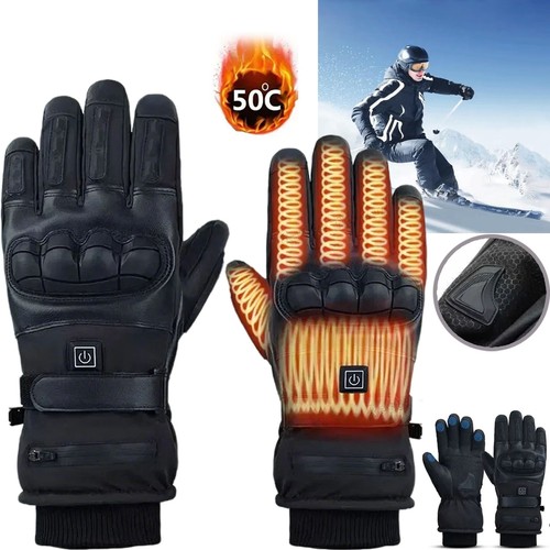 Heated motorcycle gloves - heated,
