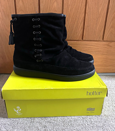 Hotter pixie black - pixie, suede