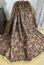 FABULOUS HUGE VERY HEAVY QUALITY BROCADE SINGLE/ DOOR CURTAIN 103 x 93.5 in