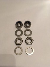 Lambretta Stainless Front Hub Axle/spindle Nut Fixing Kit Li Tv Sx Gp/dl  1 2 3