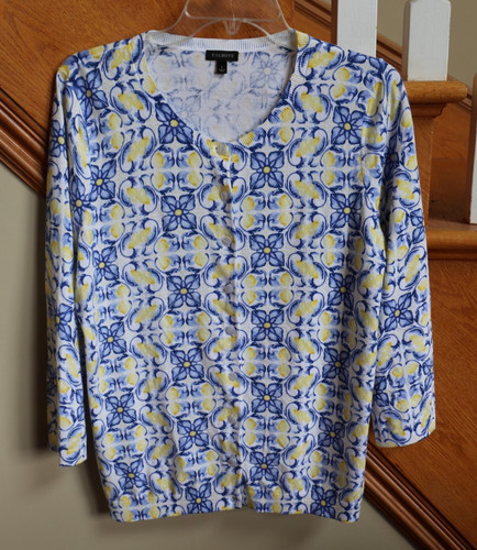 Talbots lemon floral tile - talbots,