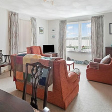 Two Pairs Full Length Lined Curtains Terracotta Cream Dove Grey 228cm x 228cm ea