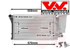 COOLANT RADIATOR 17002291 VAN