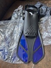 Snorkel Fins Adjustable  Flippers Short Silicone Scuba Diving UK 9-13