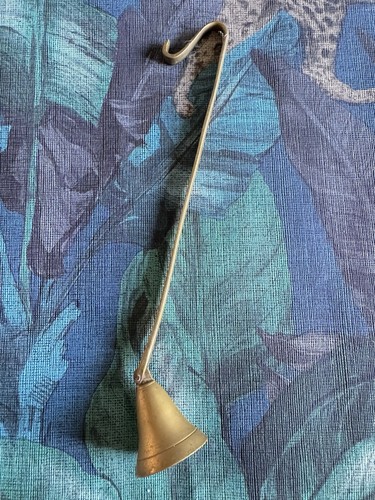 Vintage brass candle snuffer - brass,