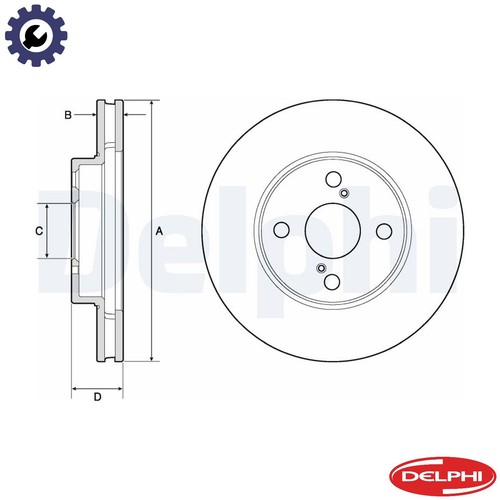 Brake disc bg3734 - brake,