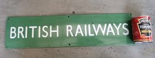 Porcelain Enamel Sign Railway