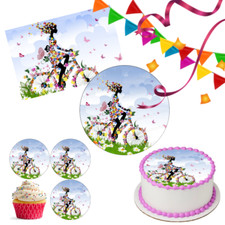 Bicycle Bike Cake Topper Party