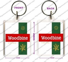 RETRO WOODBINE CIGARETTES " WOODIES" BOX ART  KEYRING OR JUMBO FRIDGE MAGNET 