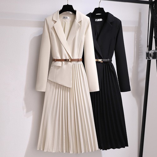Women irregular pleated blazer - women,