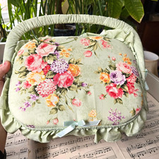 Vintage sewing basket floral