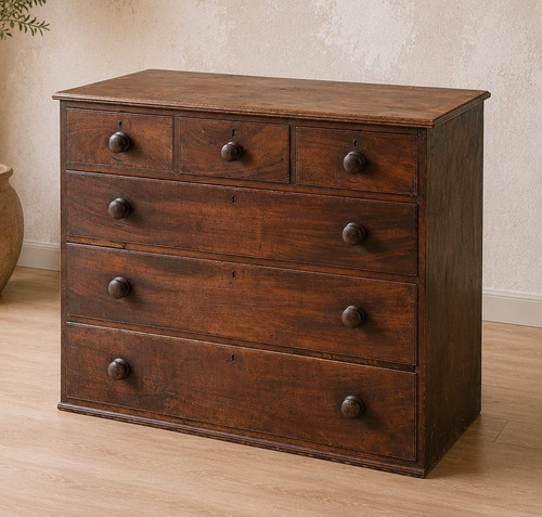 Georgian mahogany chest - georgian,