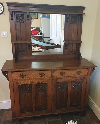 Antique oak sideboard dresser - antique,