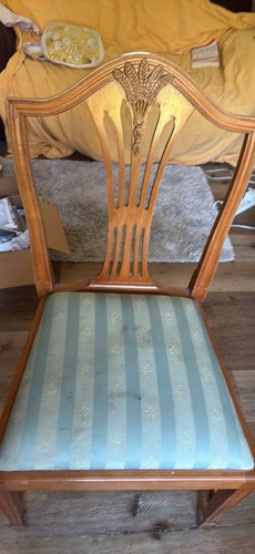 Yew wood dining chair - wood,