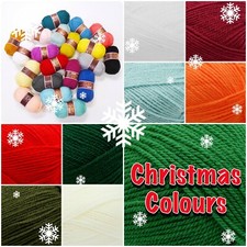 Christmas Colours SPECIAL DK Stylecraft Acrylic Knitting Crochet Yarn Wool 100g