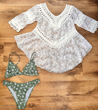 New Shein Ladies Green/White