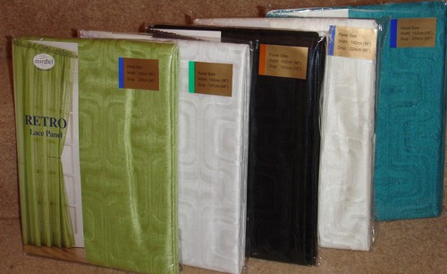 Retro voile panel colours - retro,