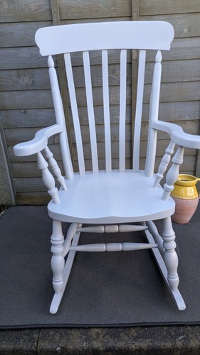 Solid beech painted rocking