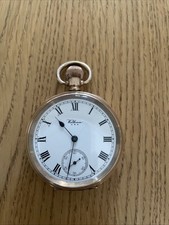 American Waltham Traveler Vintage Gold Pocket Watch 10ct Gold Plate