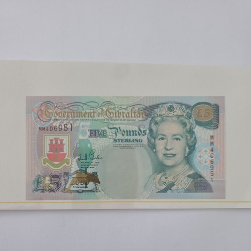 Unc gibraltar five pounds - £5,
